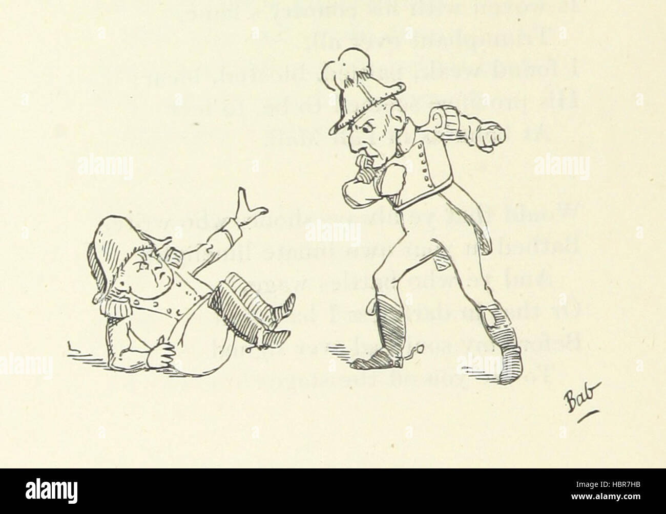 Image prise à partir de la page 92 de "l'Bab ballades, avec laquelle sont inclus des chansons d'une savoyarde, ... Avec 350 illustrations de l'auteur' image prise à partir de la page 92 de "l'Bab ballades, avec Banque D'Images