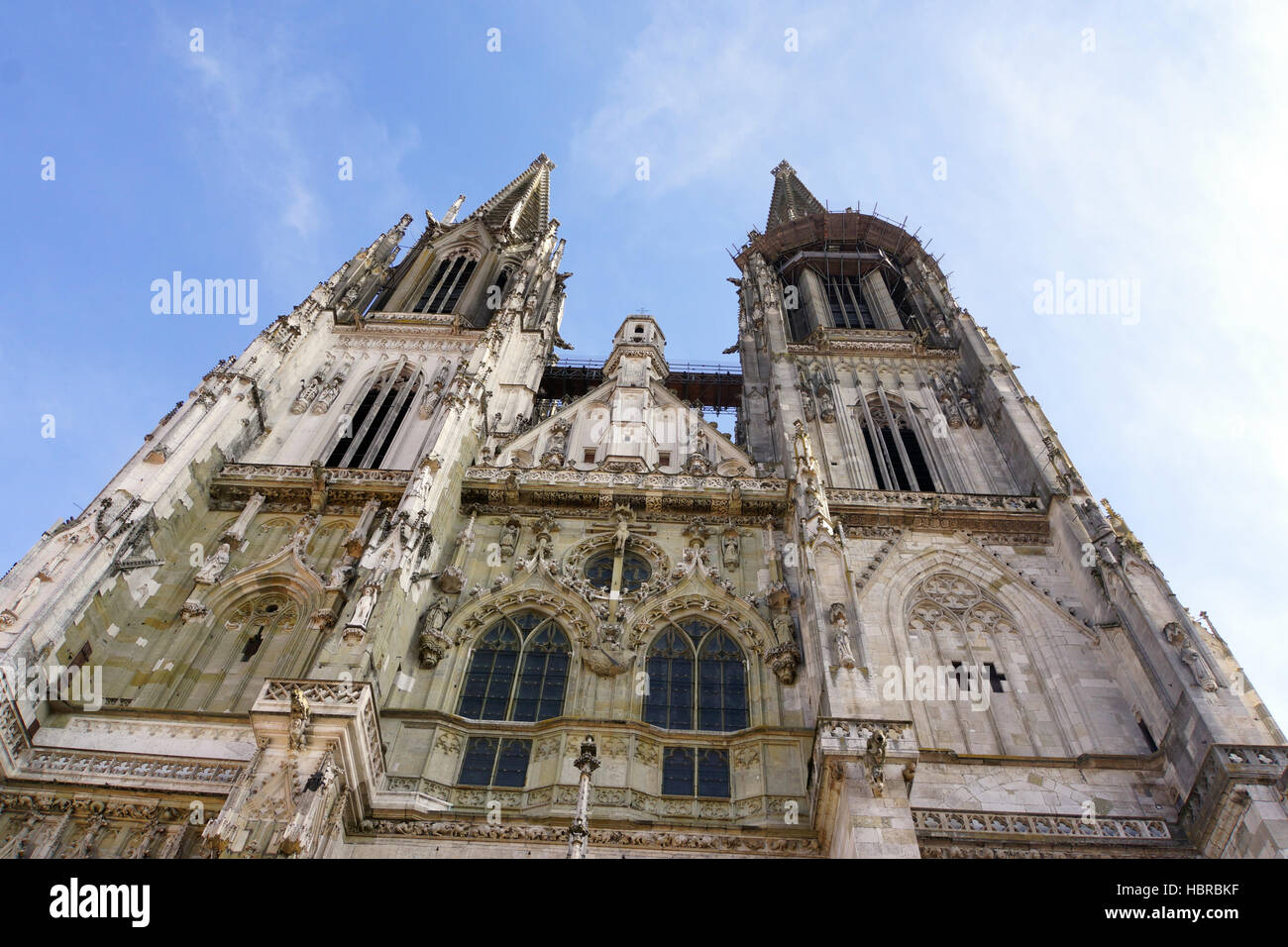 Cathédrale St Pierre Regensburg Banque D'Images