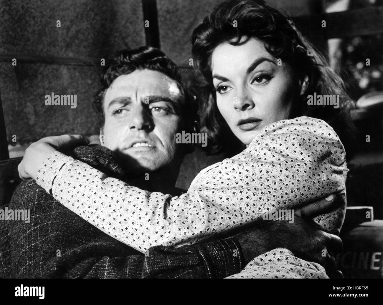 La CHAIR ET L'éperon, Mike Connors, Marla English, 1957 Photo Stock Alamy