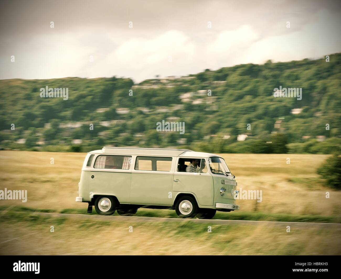 Excès de baie vitrée volkswagen camper van Banque D'Images