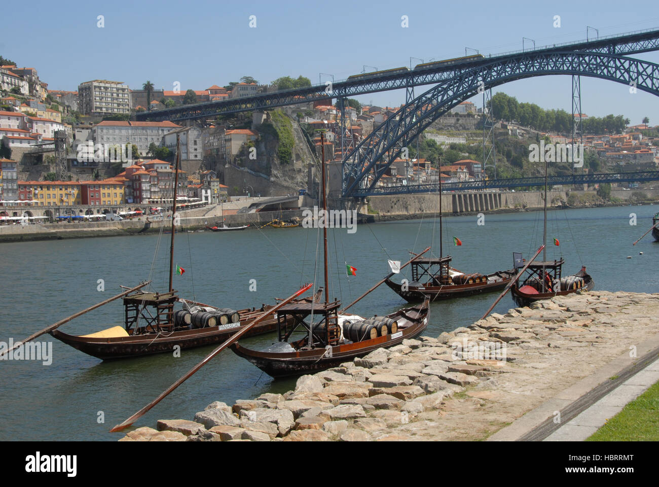 Porto et le pont Ponte Dom Luís I Banque D'Images