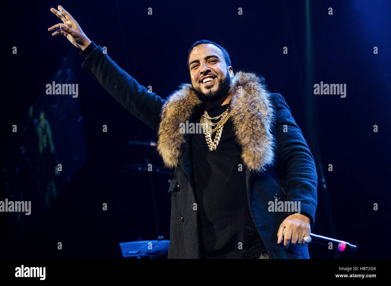 French Montana effectue à Hot 97's Sex pour les fêtes concert à Prudential Center le 3 décembre 2016 à Newark, NJ Banque D'Images