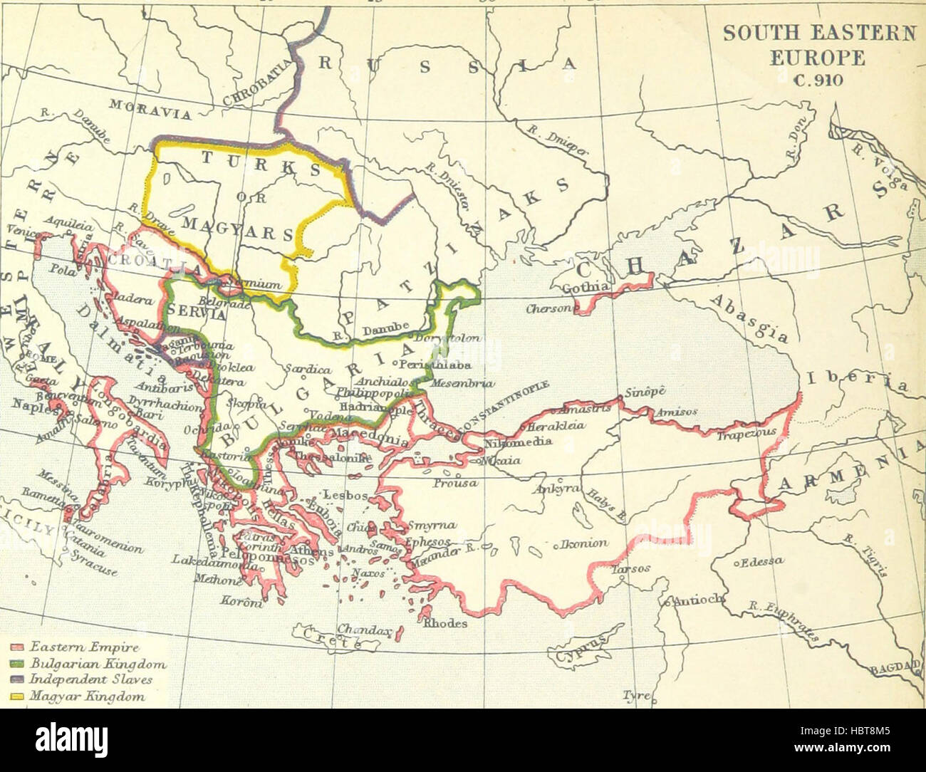 Image prise à partir de la page 98 de "La géographie historique de l'Europe. Tome 1.-texte. Tome 2.-Maps' image prise à partir de la page 98 de "La géographie historique de Banque D'Images