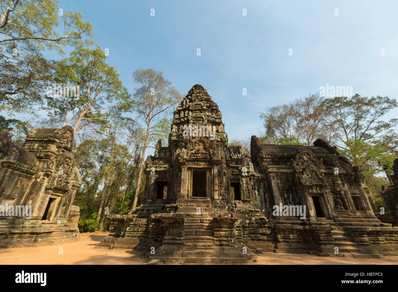 Restauré Chau Say Tevoda temple près de Angkor Wat, au Cambodge Banque D'Images