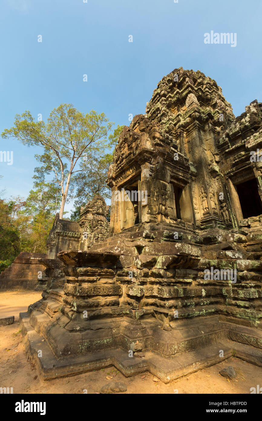 Restauré Chau Say Tevoda temple près de Angkor Wat, au Cambodge Banque D'Images