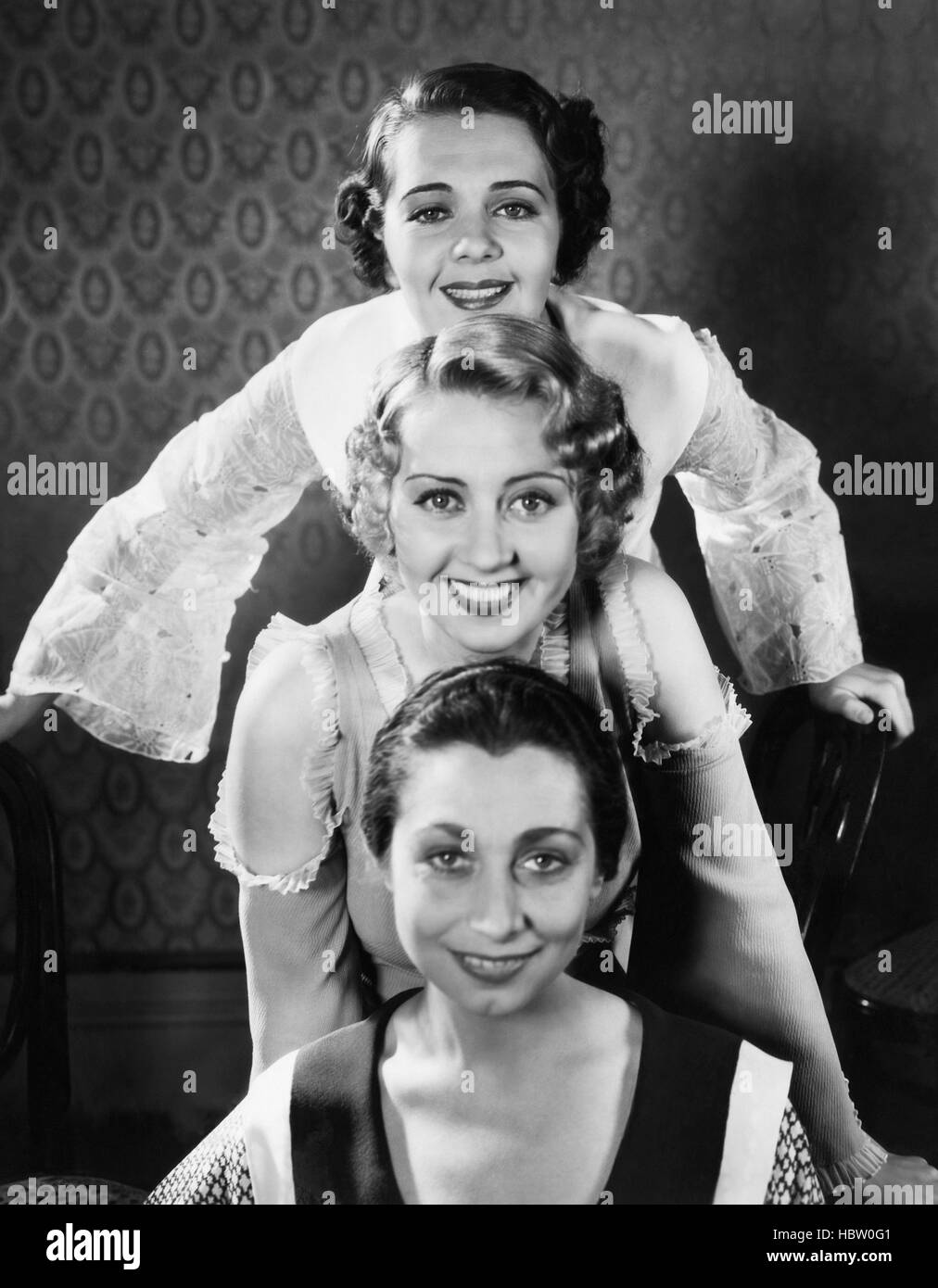 Chercheurs d'OR DE 1933 (de haut) Ruby Keeler, Joan Blondell, Aline MacMahon, 1933 Banque D'Images