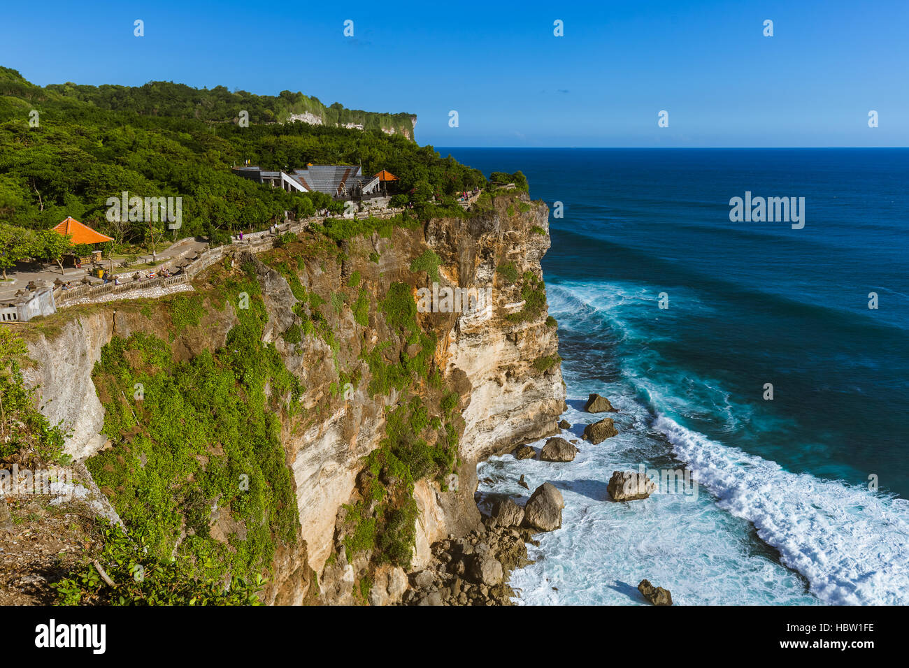 Temple d'Uluwatu à Bali Indonésie Banque D'Images