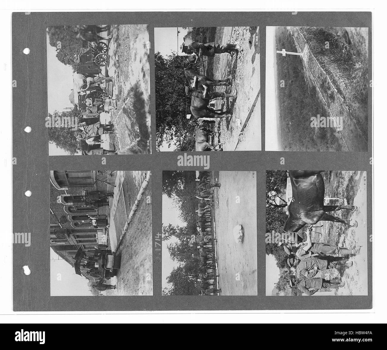 Cette image représente des photographies officielles canadiennes de guerre, montrant du personnel militaire, des champs de bataille, de l'équipement, des fortifications, mémoriaux et documentation visuelle de la participation du Canada à des conflits. Banque D'Images