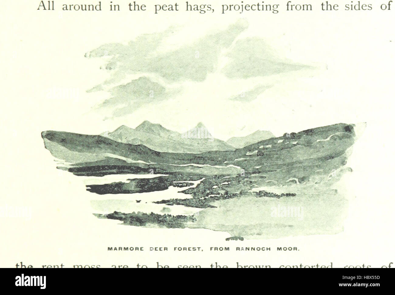 Image prise à partir de la page 121 de '"Mountain, Moor et Loch" illustré par stylo et crayon, sur la route de la West Highland Railway' image prise à partir de la page 121 de '"Mountain, Moor et Loch" Banque D'Images