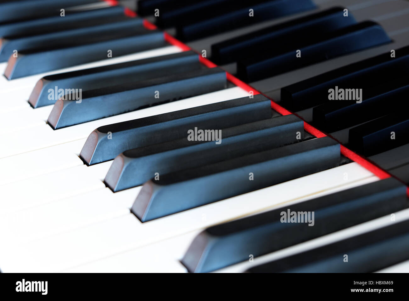 Clavier de piano classique , touches piano libre Banque D'Images