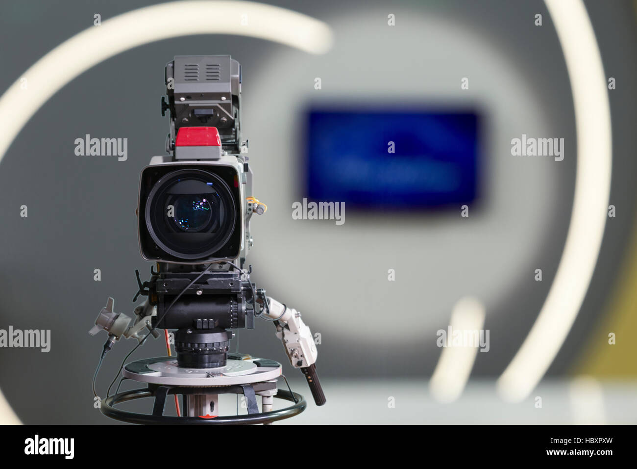 Une caméra de télévision dans le studio Banque D'Images