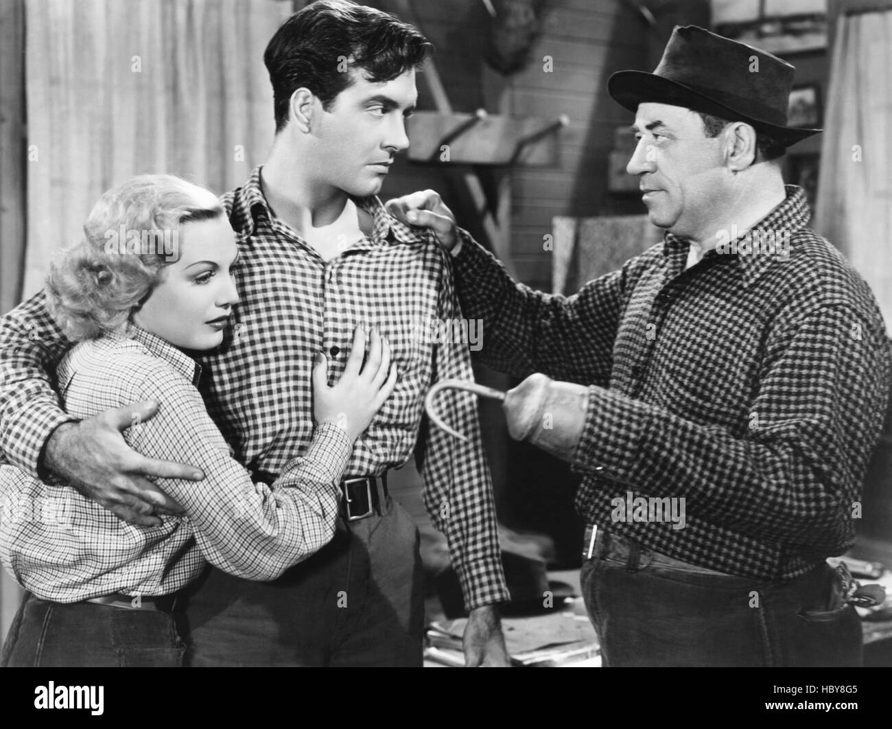 Roi des bûcherons, de gauche, Gloria Dickson, John Payne, Stanley Fields, 1940 Banque D'Images