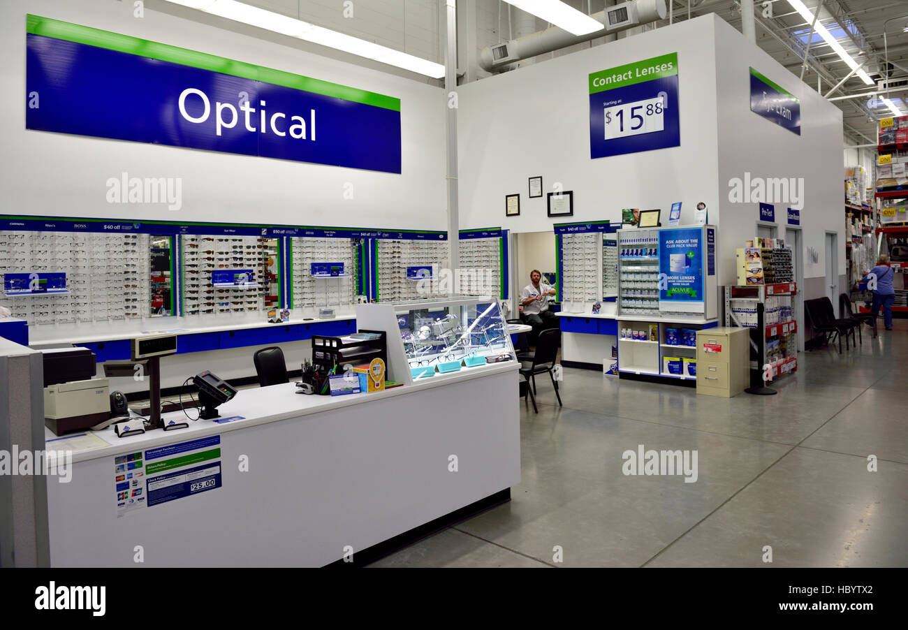 Opticiens à Sam's Club Arizona Banque D'Images