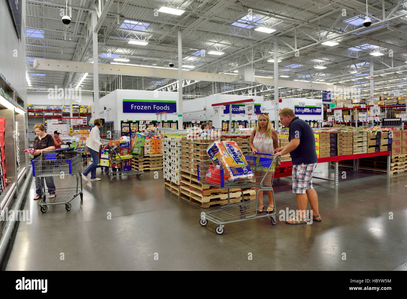 À l'intérieur de Sam's Club Arizona Banque D'Images
