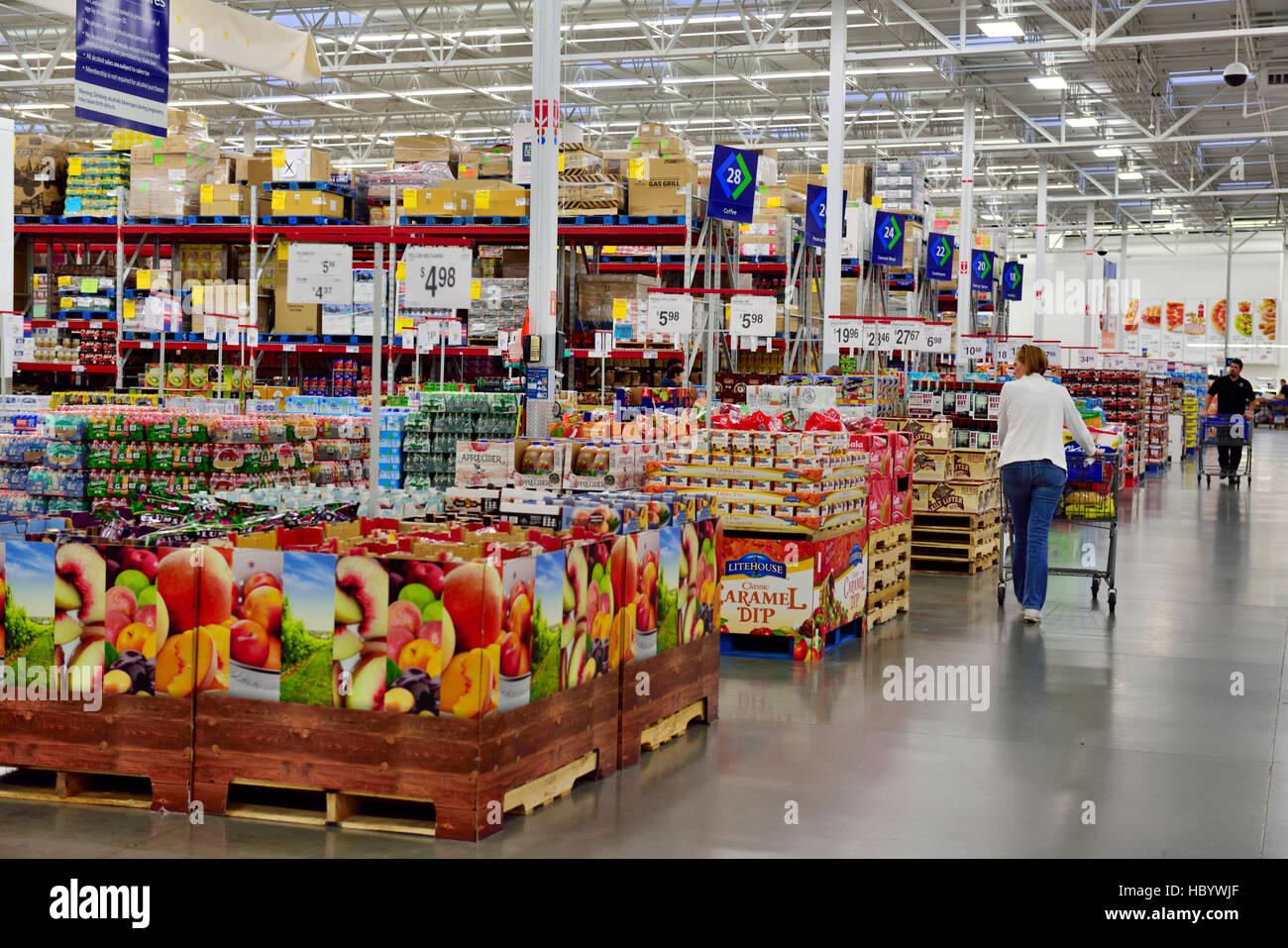 À l'intérieur de Sam's Club Arizona Banque D'Images