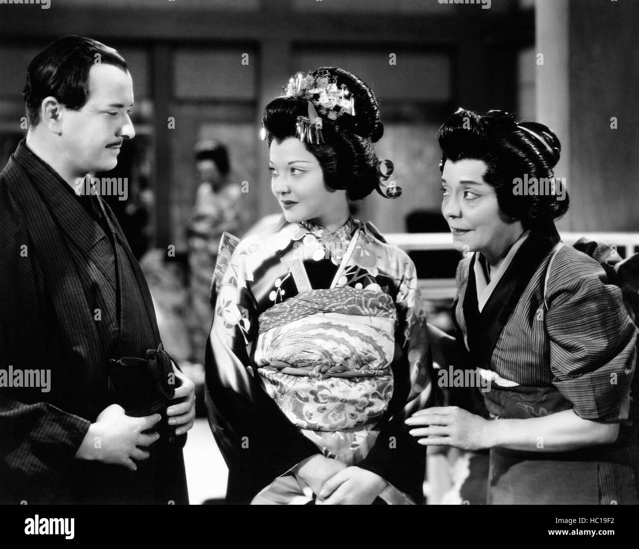 MADAME BUTTERFLY, de gauche : Sandor Kallay, Sylvia Sidney, Louise Carter, 1932 Banque D'Images