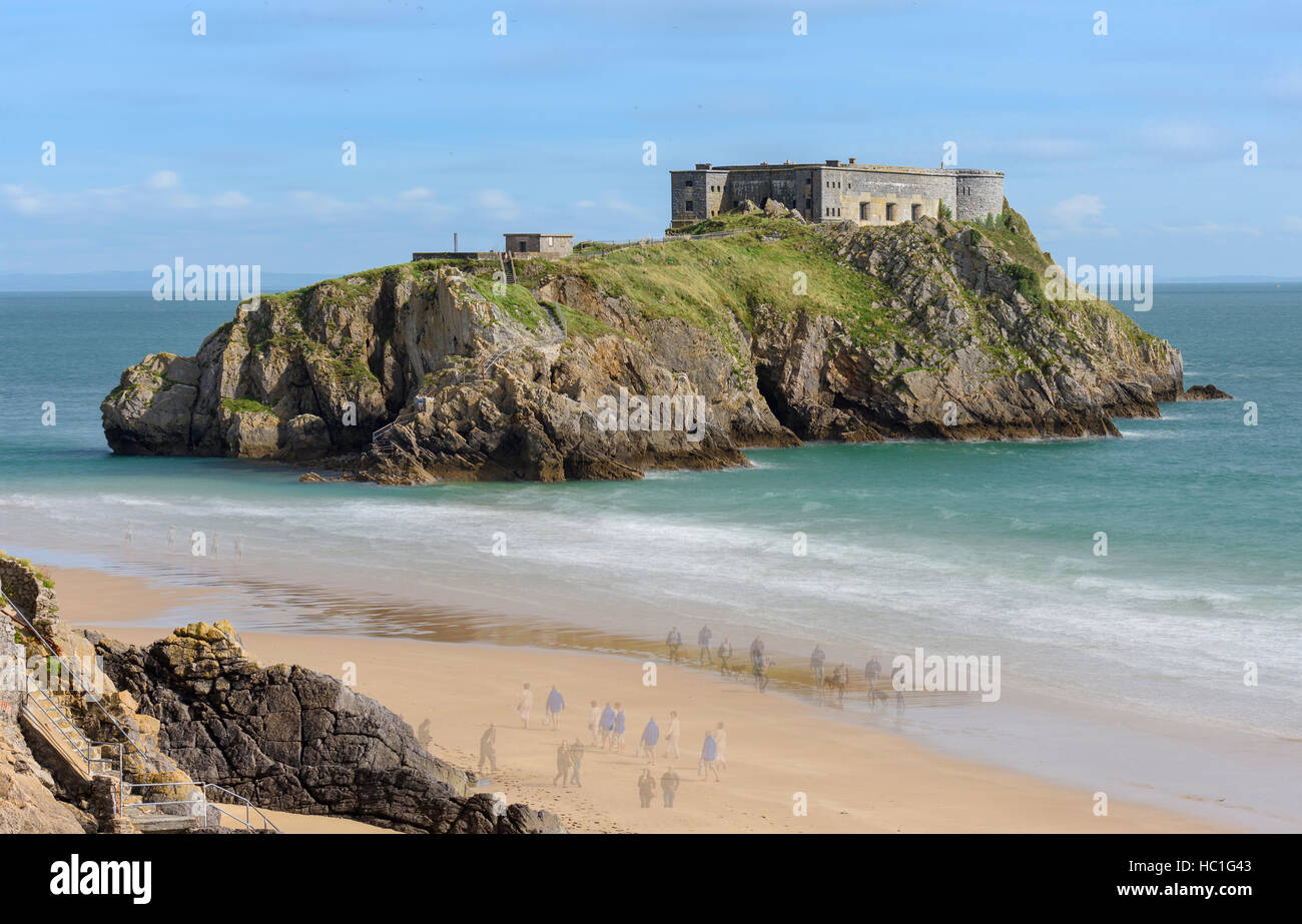 Saint Catherines Island Ghosts on Beach Banque D'Images