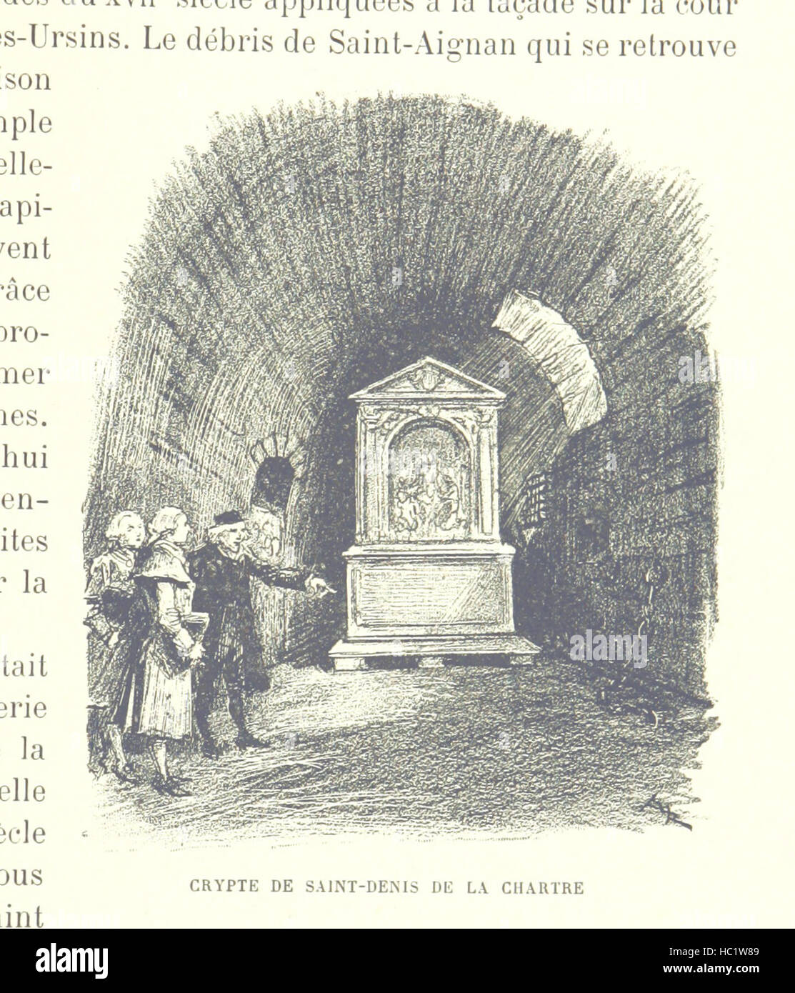 Image prise à partir de la page 435 de "Paris de siècle en siècle. Le coeur de Paris, splendeurs et souvenirs. Texte, dessins et lithographes par A. Robida' image prise à partir de la page 435 de "Paris de siècle en Banque D'Images