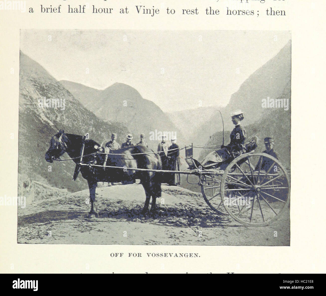 Un voyage à Viking-Land ... Quatre-vingt-neuf illustrations. Carte de la Norvège et aussi au Spitzberg Image prise à partir de la page 185 de "Un voyage d'Viking-Land Banque D'Images