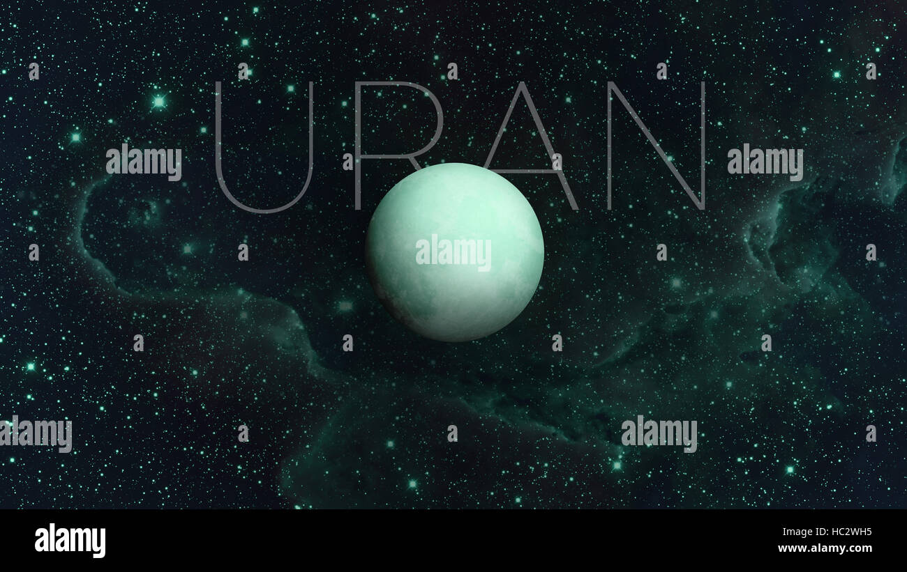 Système Solaire Uranus Cest La Septième Planète à Partir