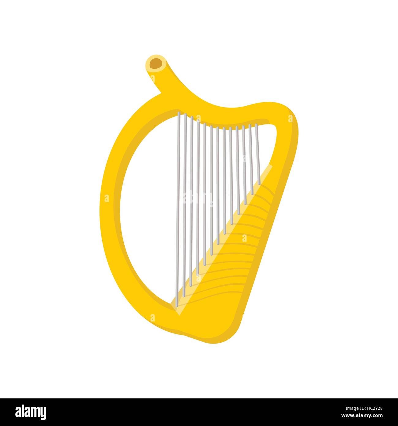 L'icône cartoon harpe Illustration de Vecteur