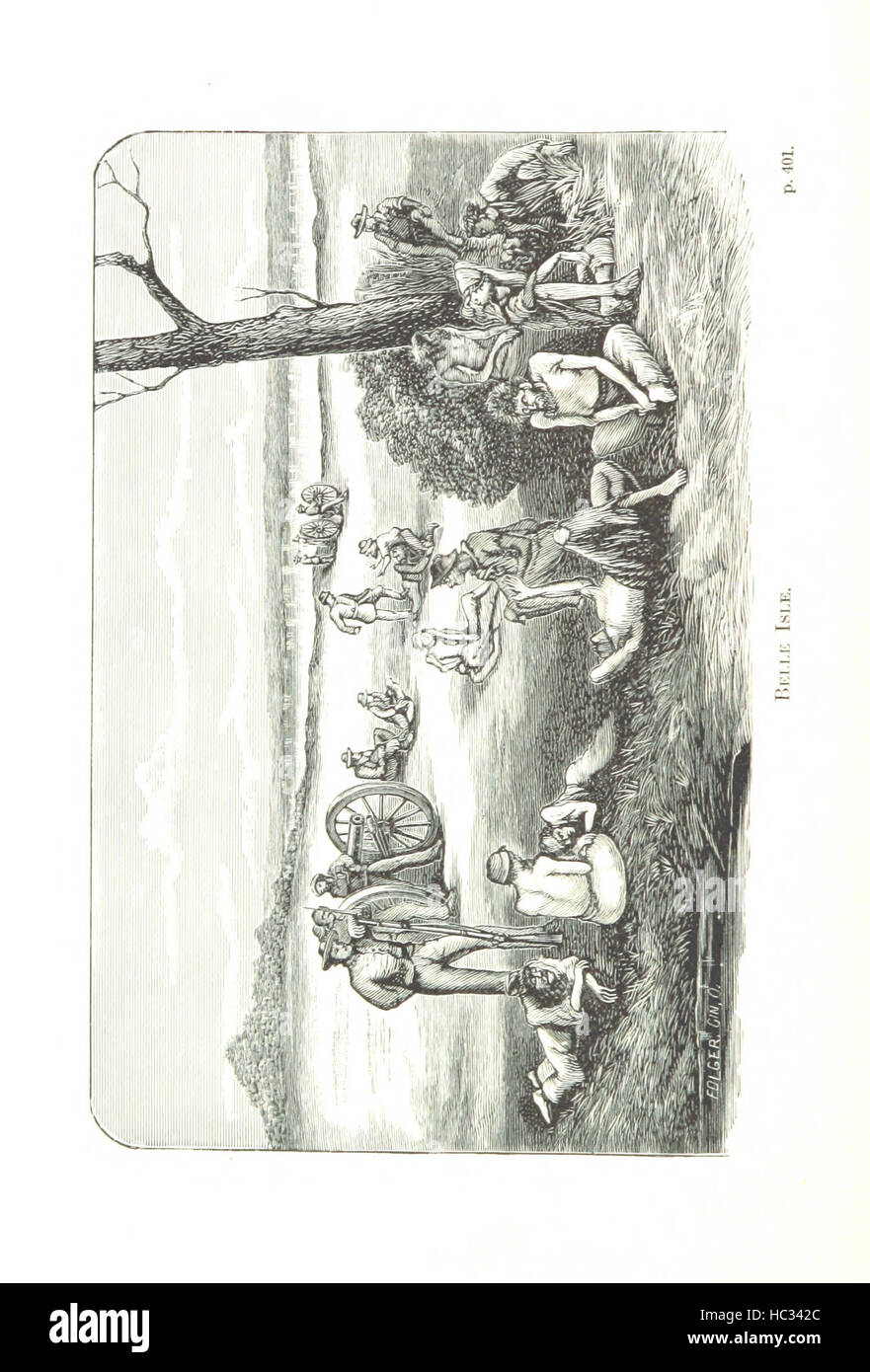 Prisonniers de guerre et des prisons militaires. Les récits personnels ... Avec un compte rendu général de la vie en prison et prisons du sud pendant la guerre de la rébellion, ... par A. B. Isham ... H. M. Davidson ... et H. B. Furness. [Illustré.] Image prise à partir de la page 452 de "prisonniers de guerre et Banque D'Images