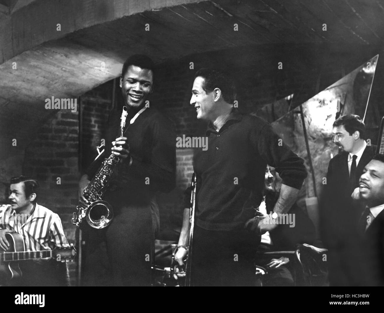 PARIS BLUES, Sidney Poitier, Paul Newman, 1961 Banque D'Images