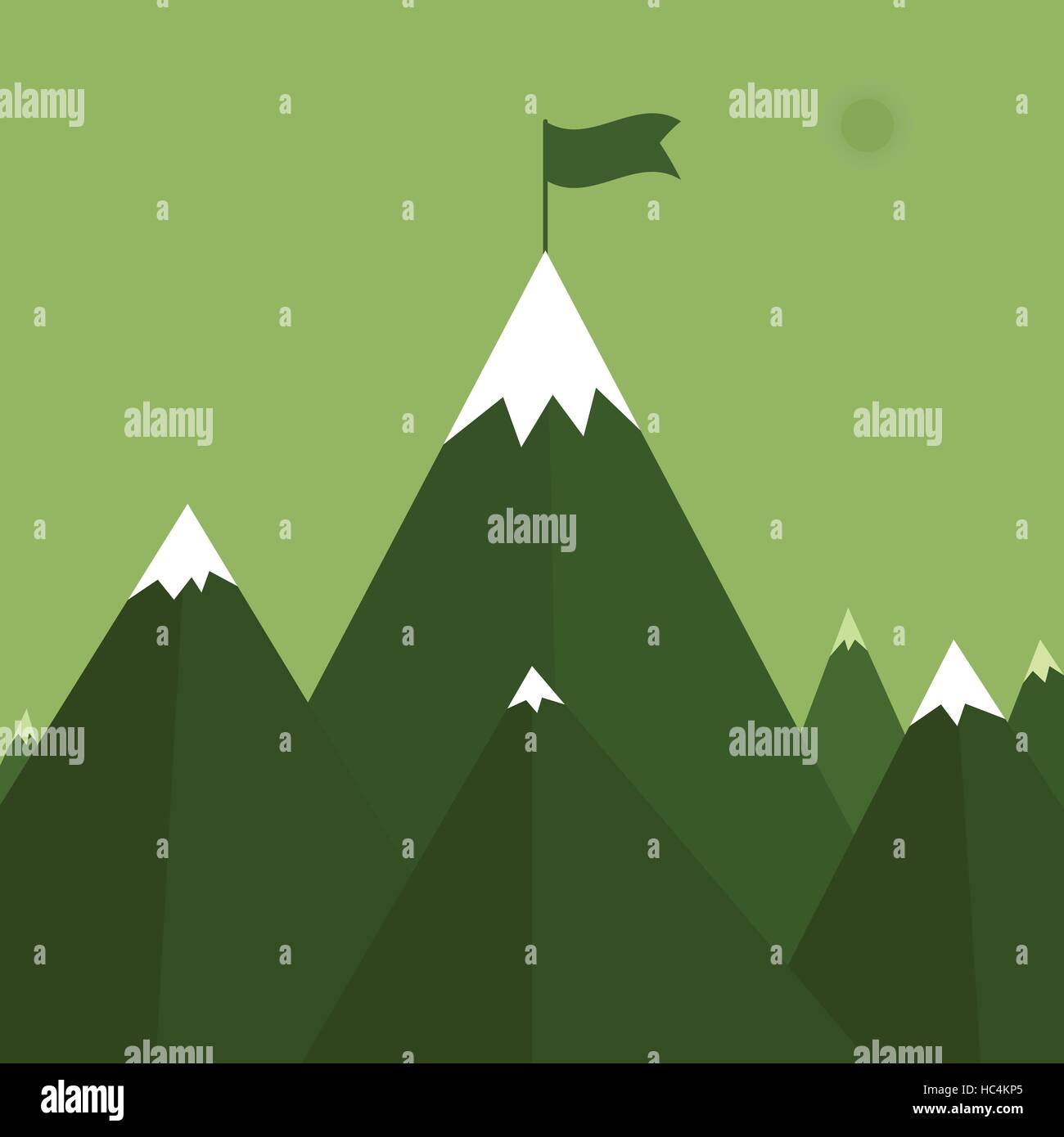 Vector illustration d'une montagne Illustration de Vecteur