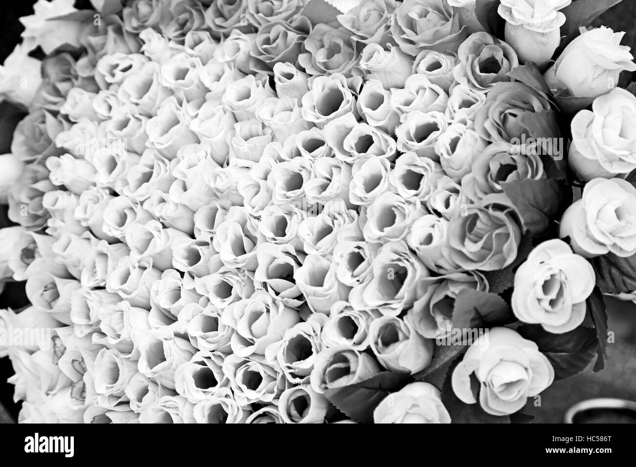 Coeur tissu fleurs pour le Jour des morts, fête Banque D'Images