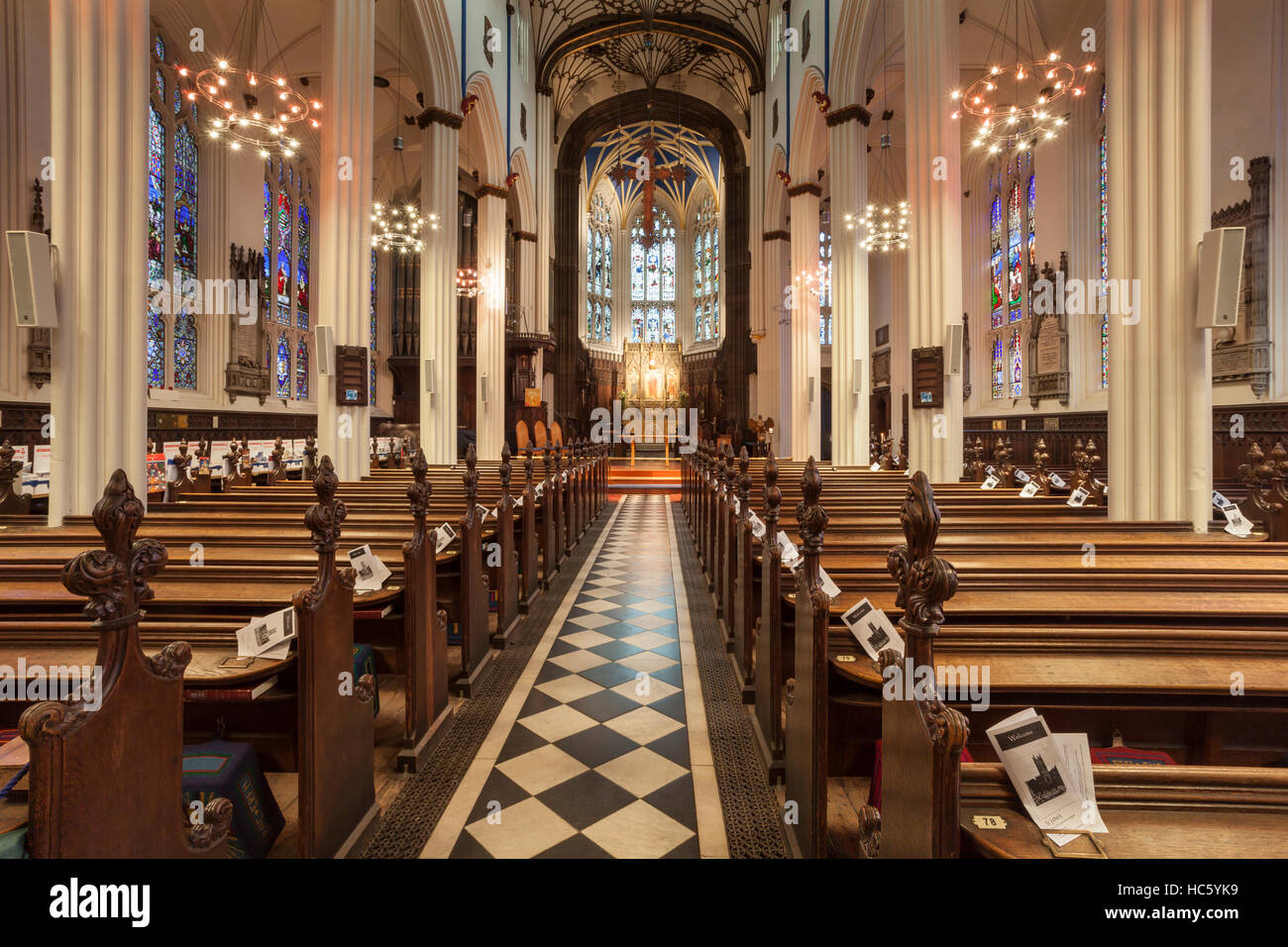 Intérieur de St John's Episcopal Church à Édimbourg, en Écosse. Banque D'Images