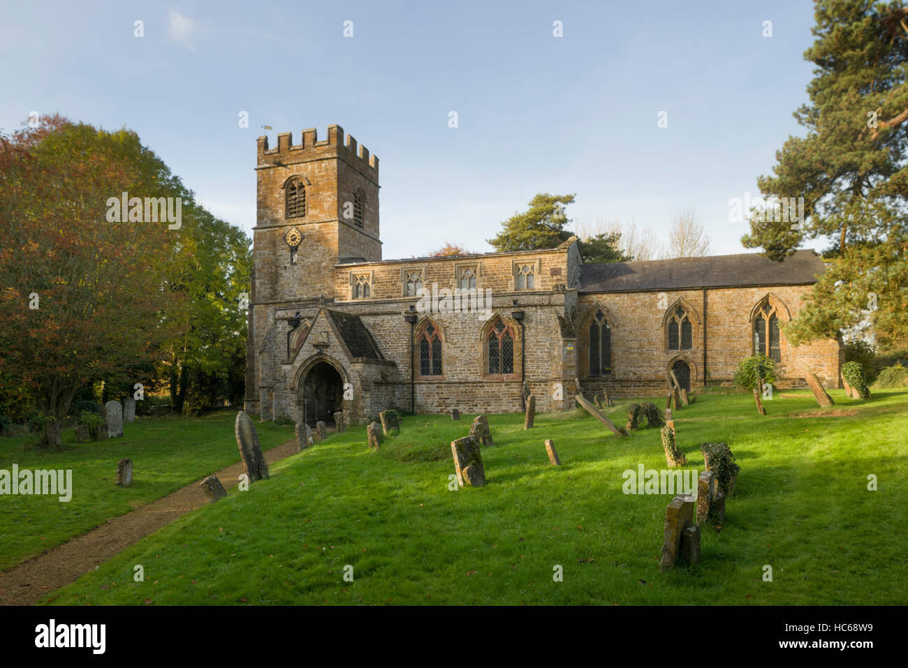 L'église de Saint Pierre et Saint Paul, dans le village de Chacombe, Northamptonshire, Angleterre Banque D'Images