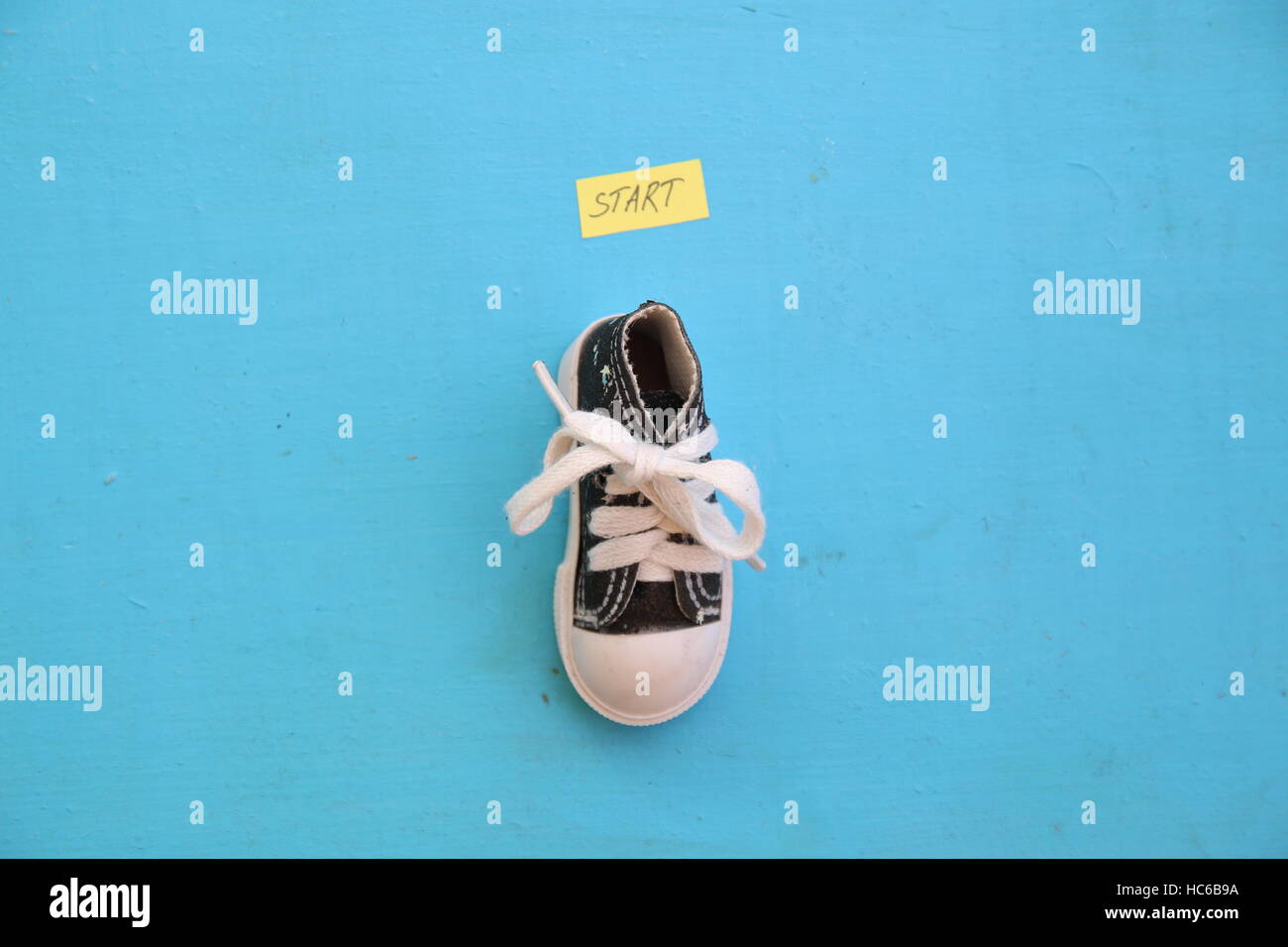 Balise de début. Le sport, ou des concepts de démarrage d'entreprise. Banque D'Images