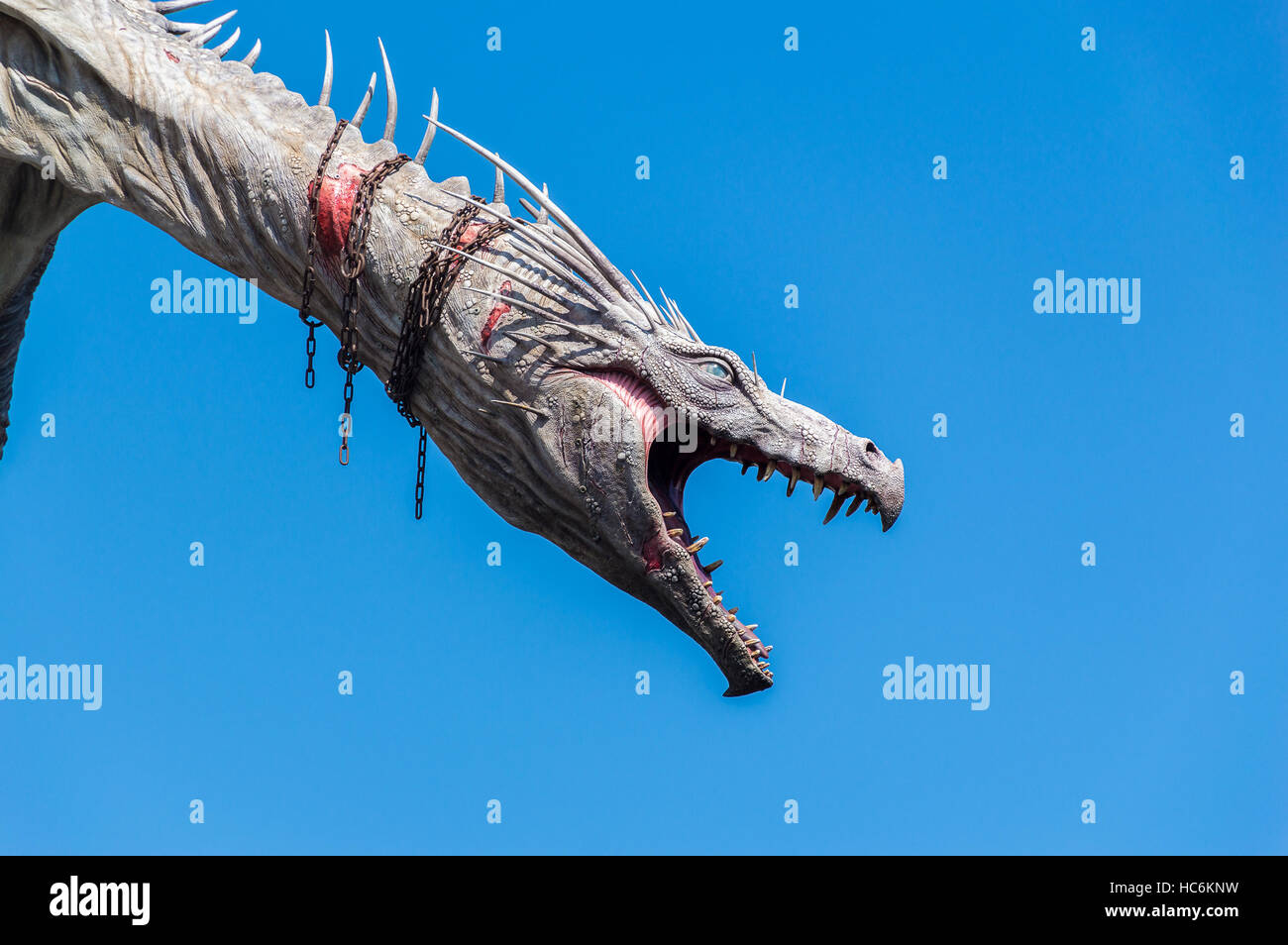 La banque Gringotts Dragon. Banque D'Images