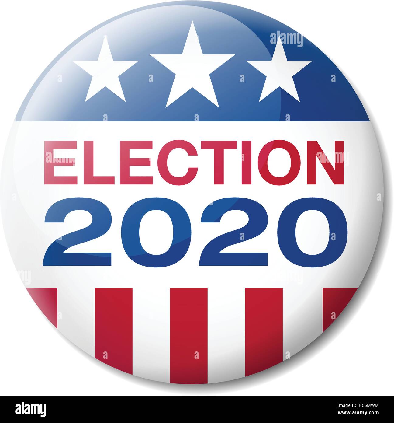 Élection 2020 USA Badge Illustration de Vecteur