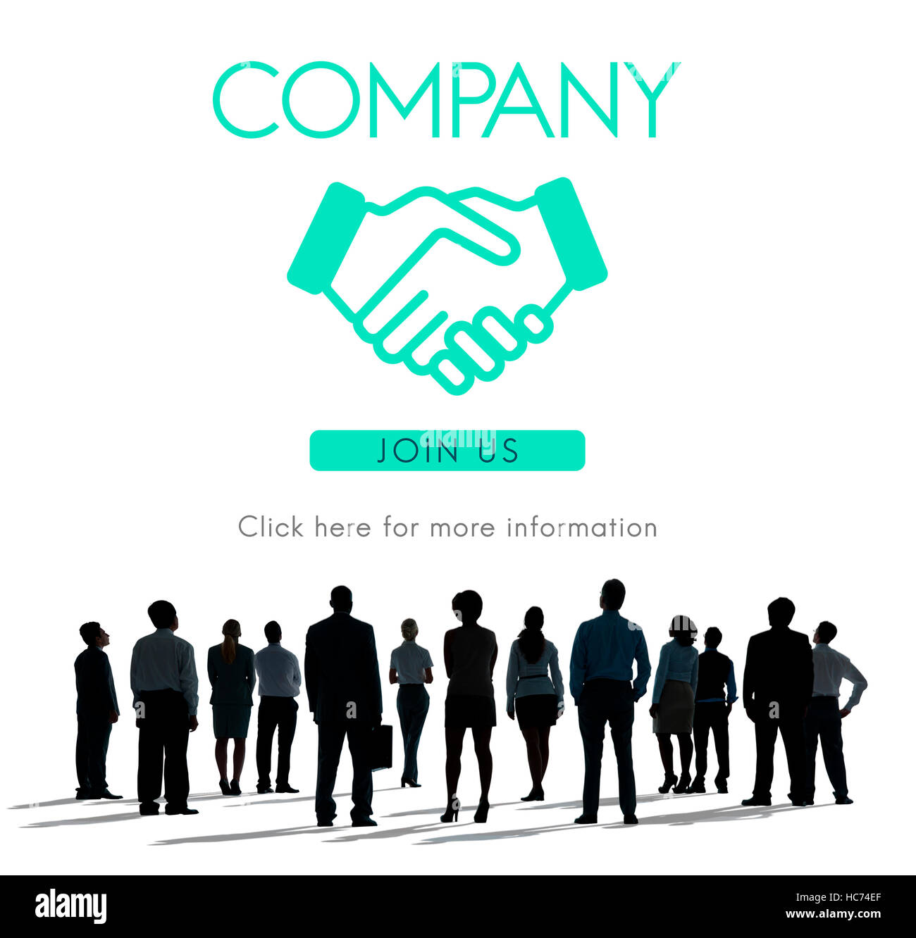Organisation de l'entreprise Concept Graphique Handshake Banque D'Images