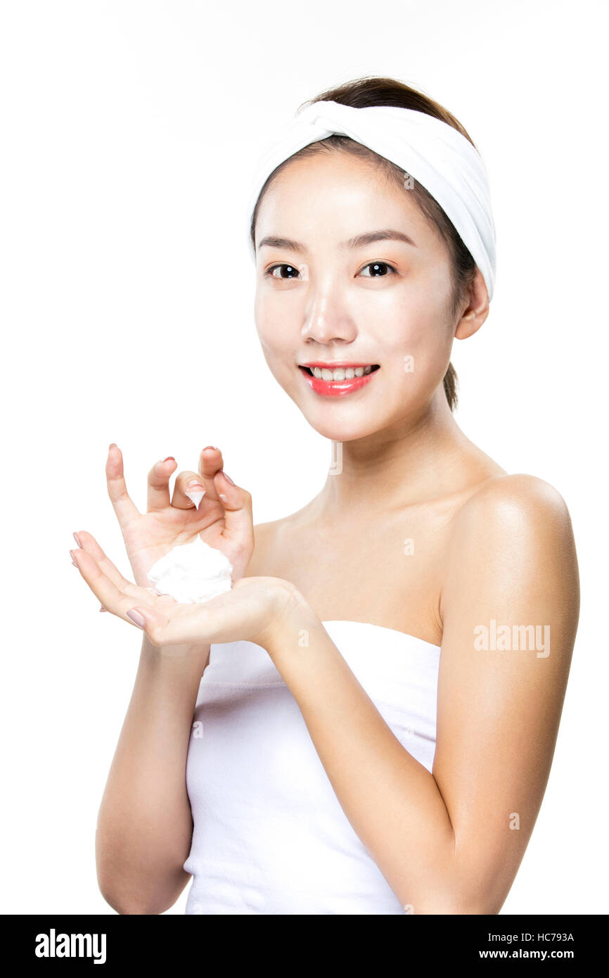 Portrait of smiling woman Banque D'Images