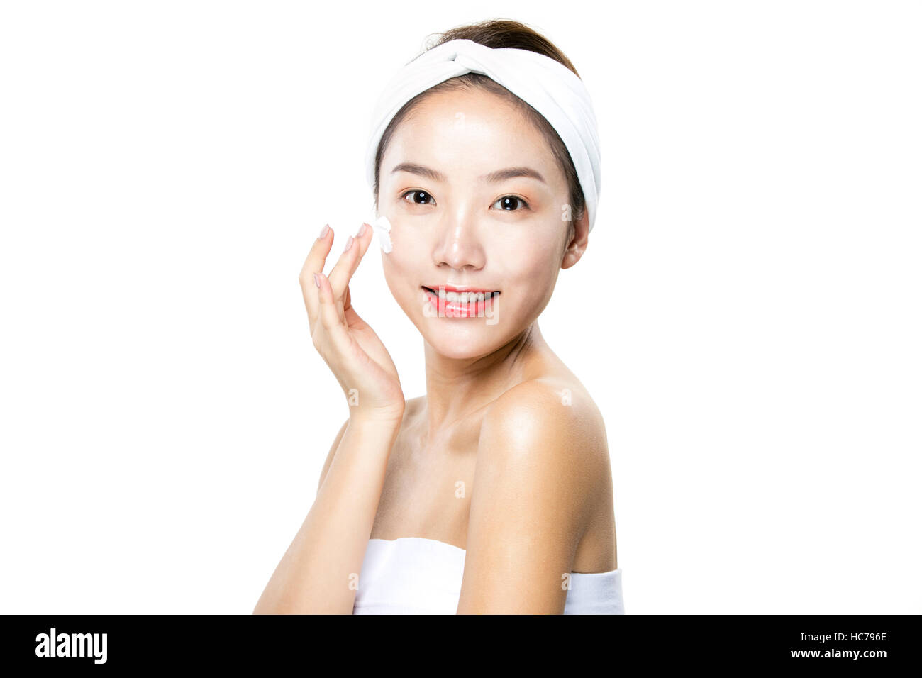 Portrait of young smiling woman Banque D'Images