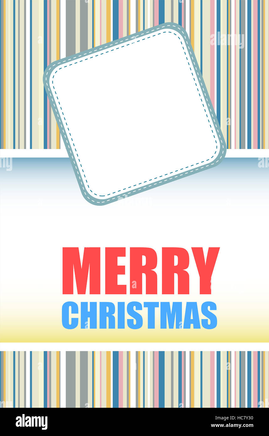 Joyeux Noël et Bonne Année Carte de voeux de lettrage. Banque D'Images