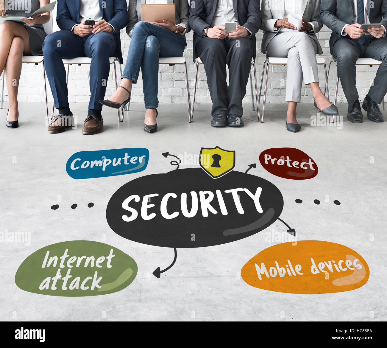 Protéger la vie privée de sécurité Concept Attaque Internet Banque D'Images