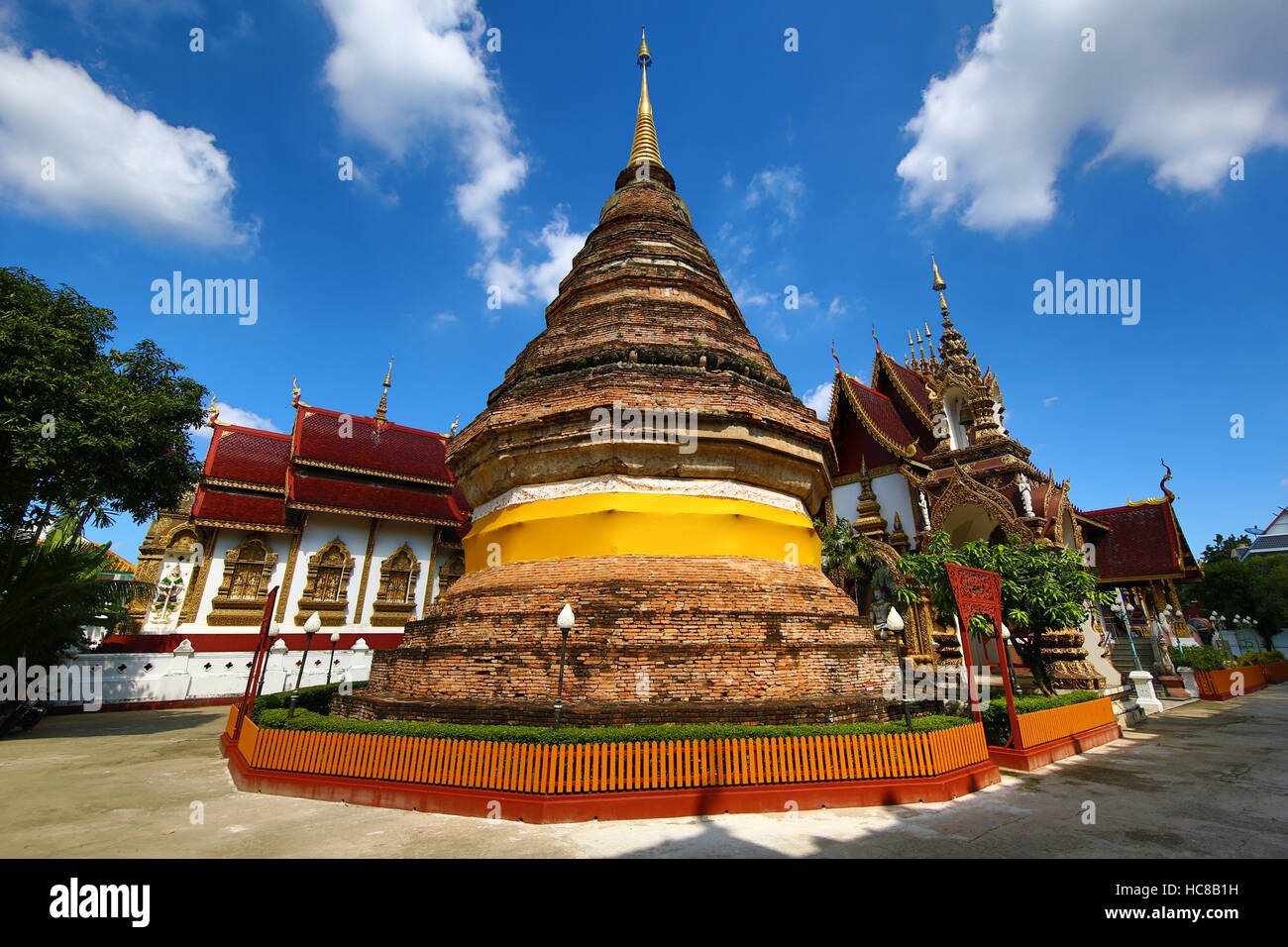 Wat Saen Muang Luang Ma (Wat Hua Khuang) temple à Chiang Mai, Thaïlande Banque D'Images