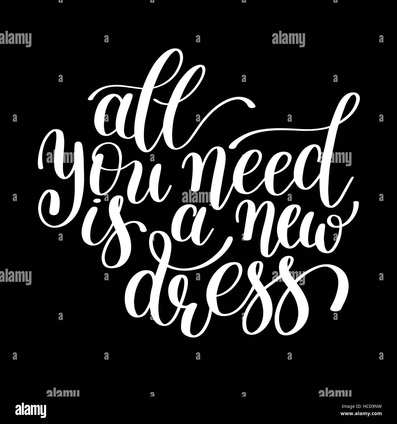 Tout que vous avez besoin est une nouvelle robe. Design personnalisable pour Motivationa Illustration de Vecteur