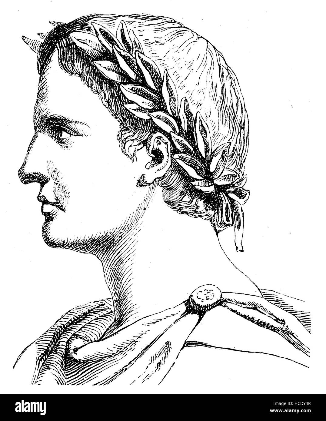 Publius Ovidius Naso, 43 BC - AD 17/18, connu comme Ovide, était un poète romain, l'histoire de la Rome antique, Empire romain, Italie Banque D'Images