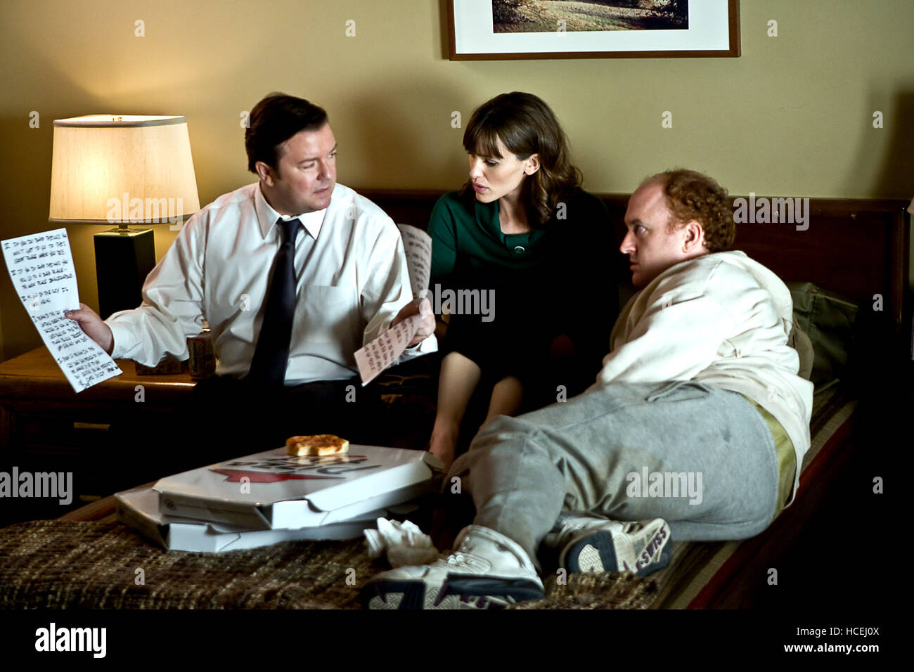 L'invention du mensonge, de gauche : Ricky Gervais, Jennifer Garner