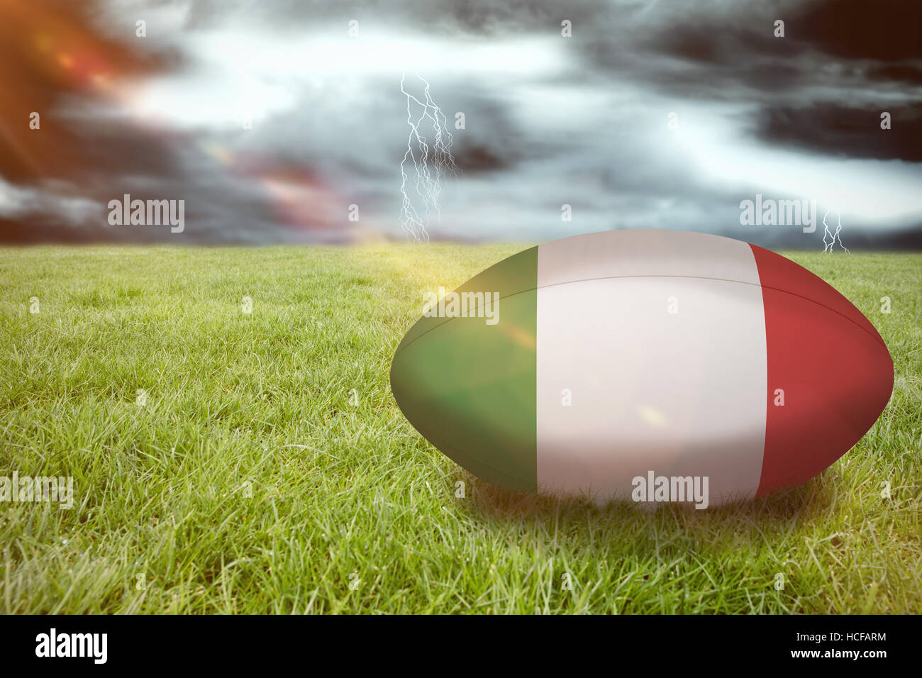 Image composite de l'Italie rugby ball Banque D'Images