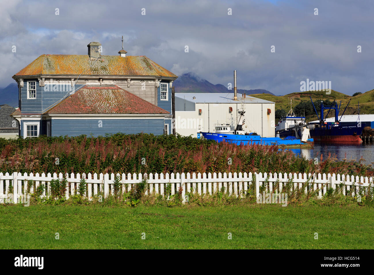L'île Unalaska, Îles Aléoutiennes, Alaska, USA Banque D'Images
