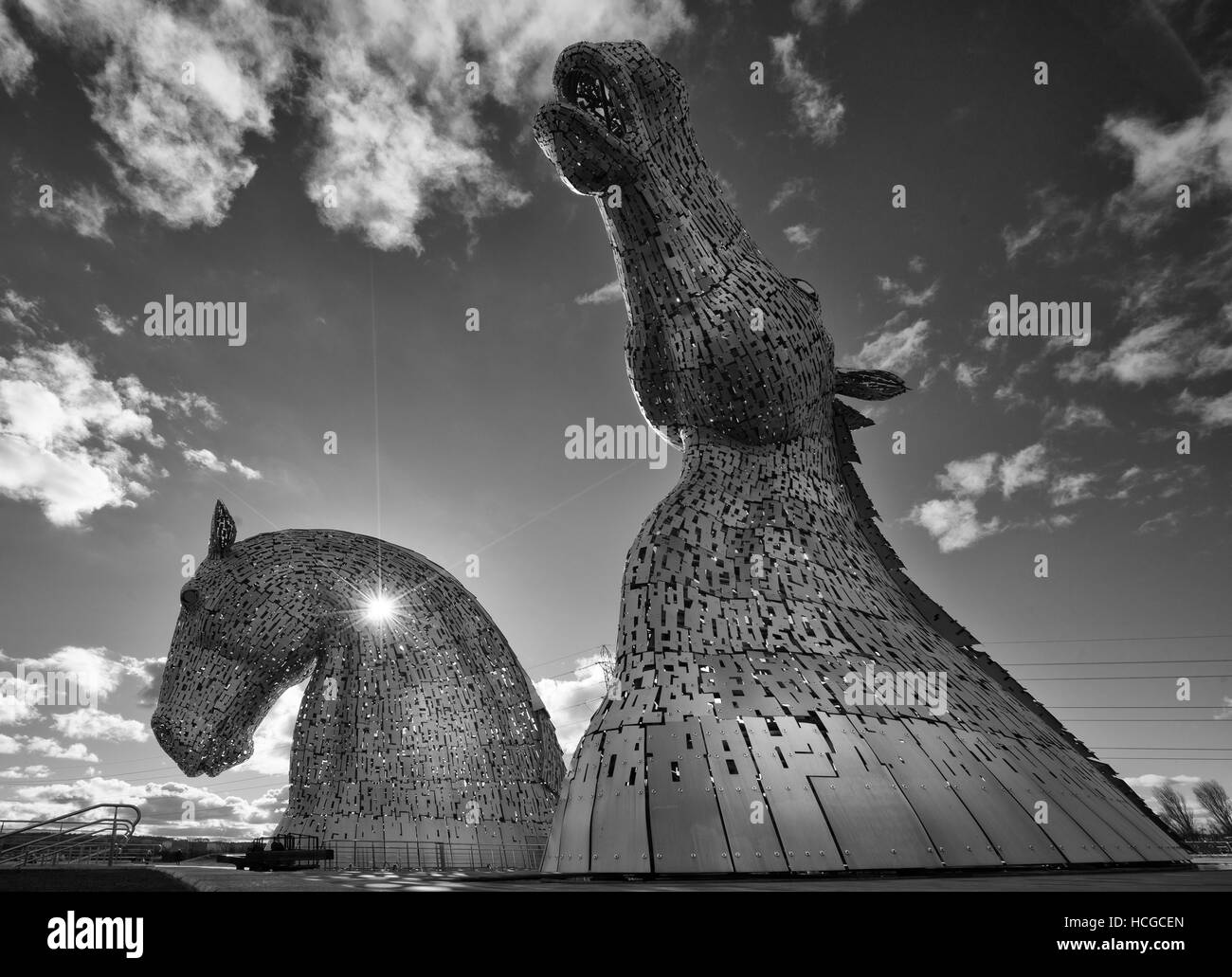 Les Kelpies Banque D'Images