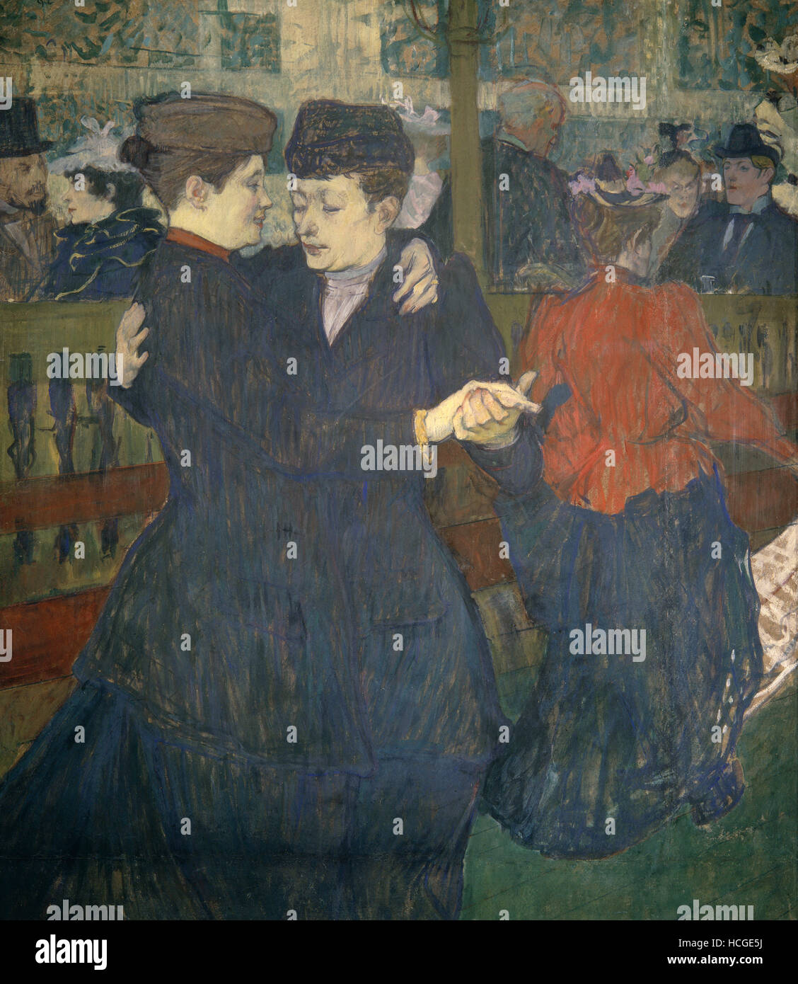 Henri de Toulouse Lautrec - Le waltzers dans le Moulin Rouge - 1892 Banque D'Images