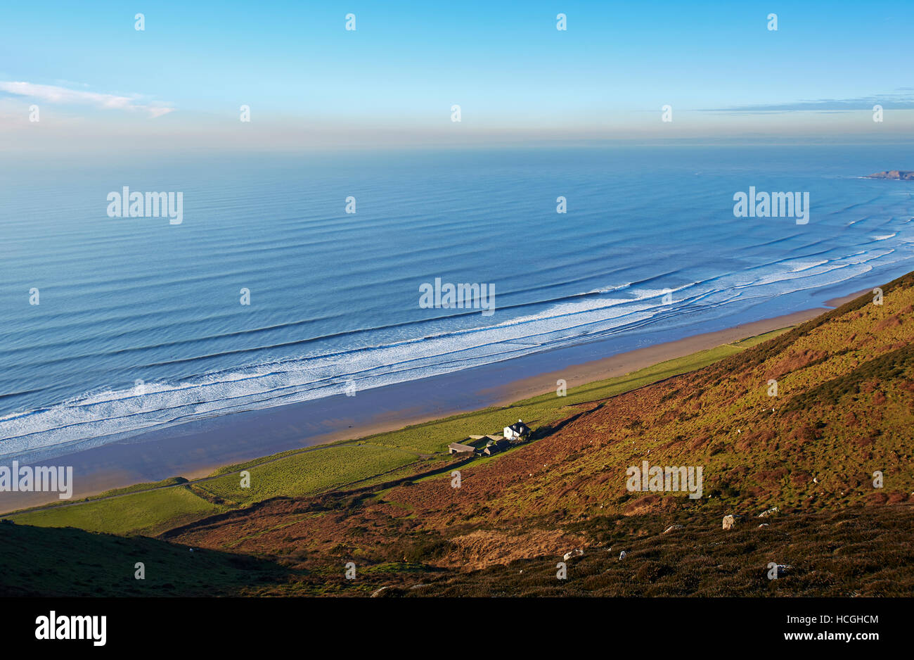 Rhossili Bay, Gower, Pays de Galles, Royaume-Uni Banque D'Images