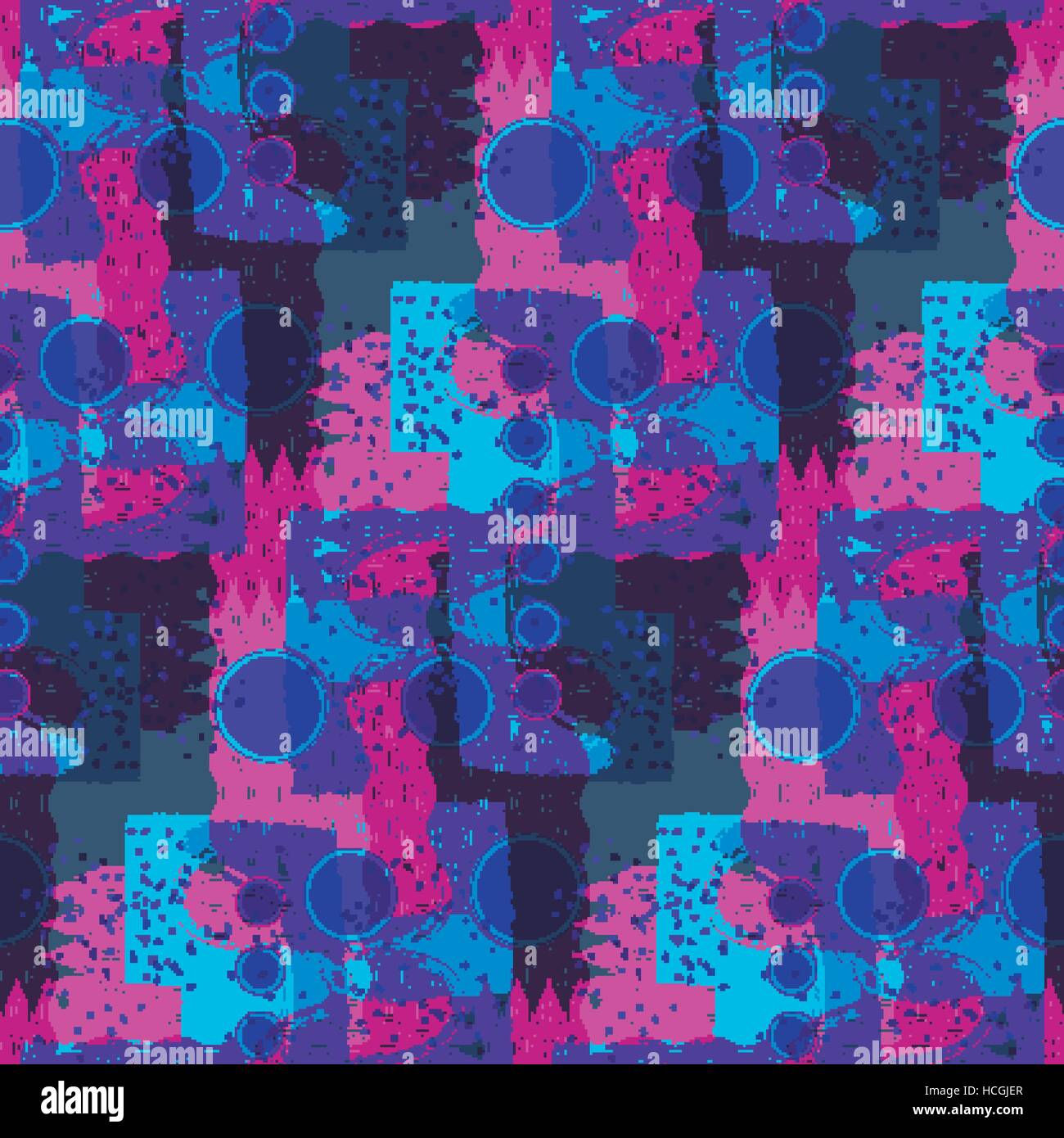 Contexte de l'art moderne modèle homogène dans ton bleu Illustration de Vecteur