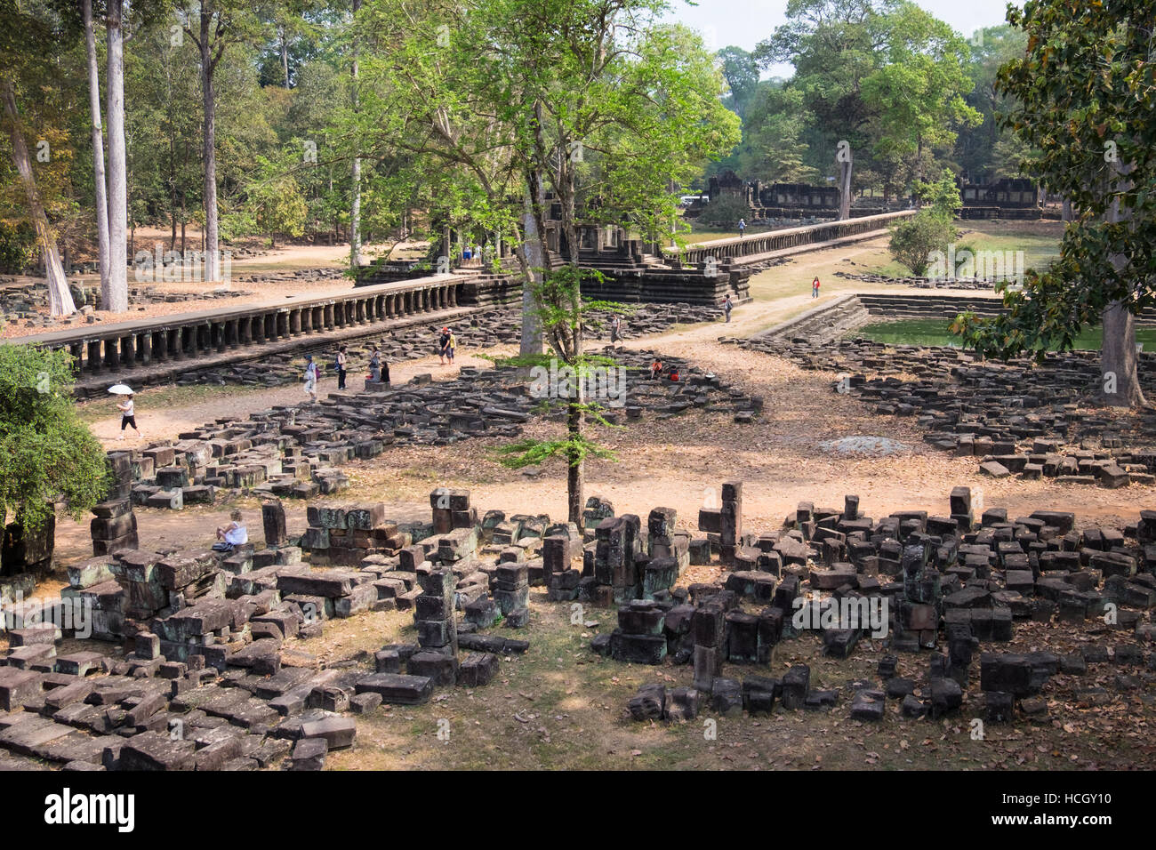 Les temples d'Angkor, Siem Reap, Cambodge Banque D'Images